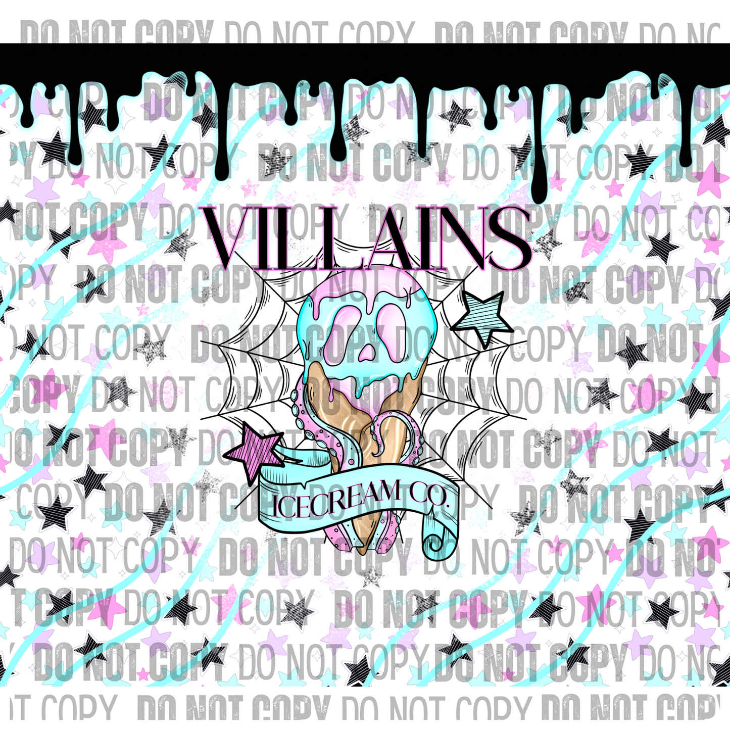 Villains Ice Cream Co - Tumbler Wrap