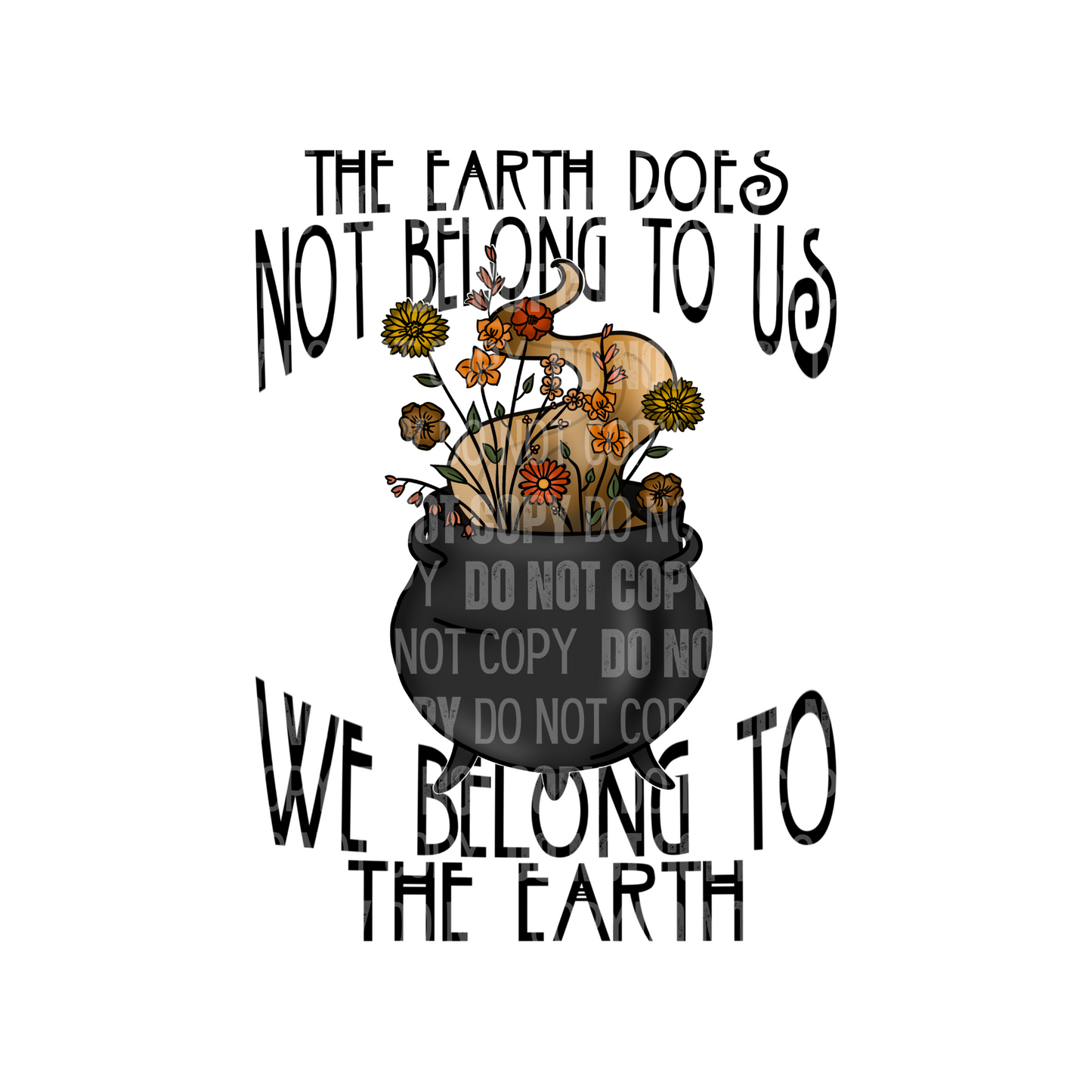 We Belong To The Earth - Decal