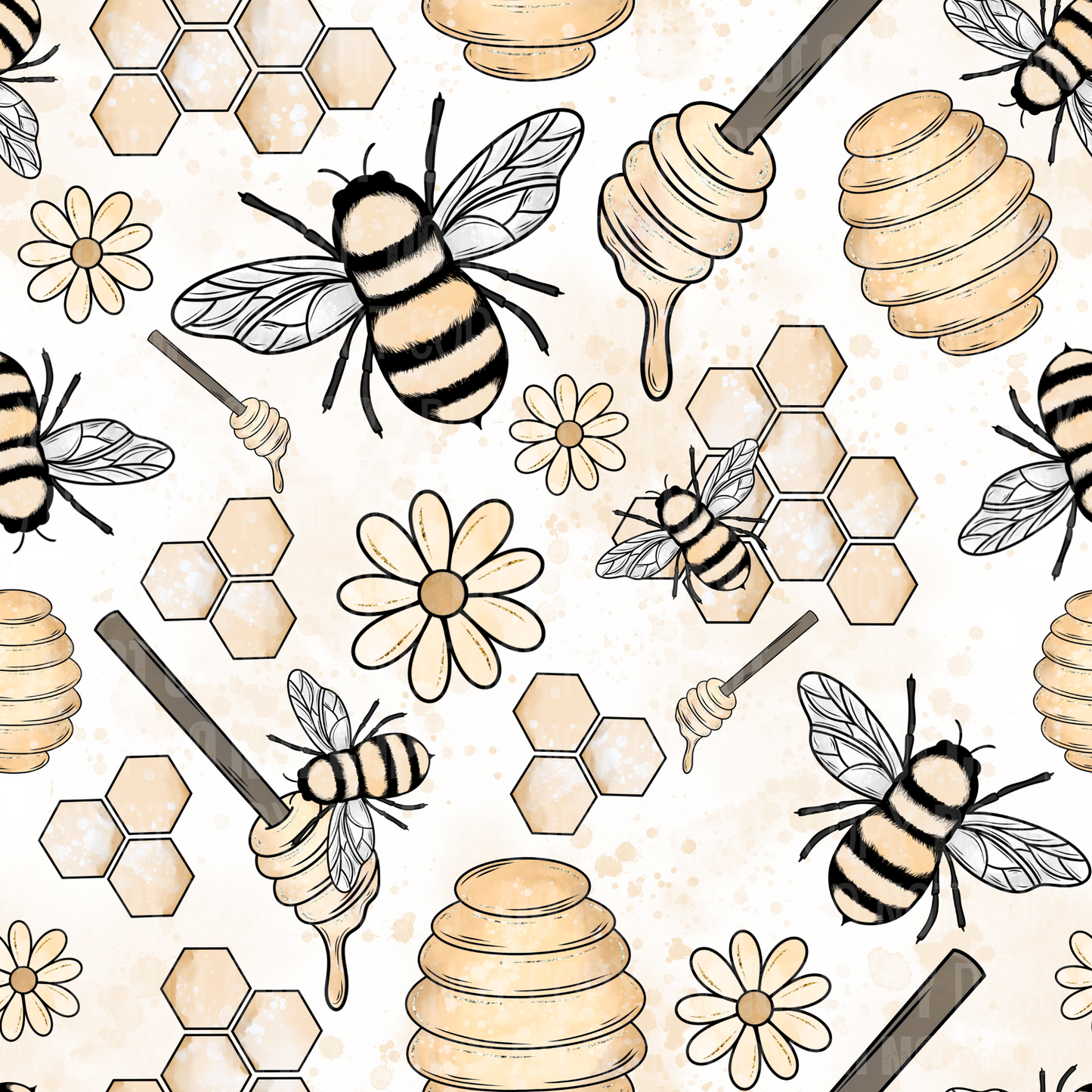 Bees and Honey - Opaque Vinyl Sheet