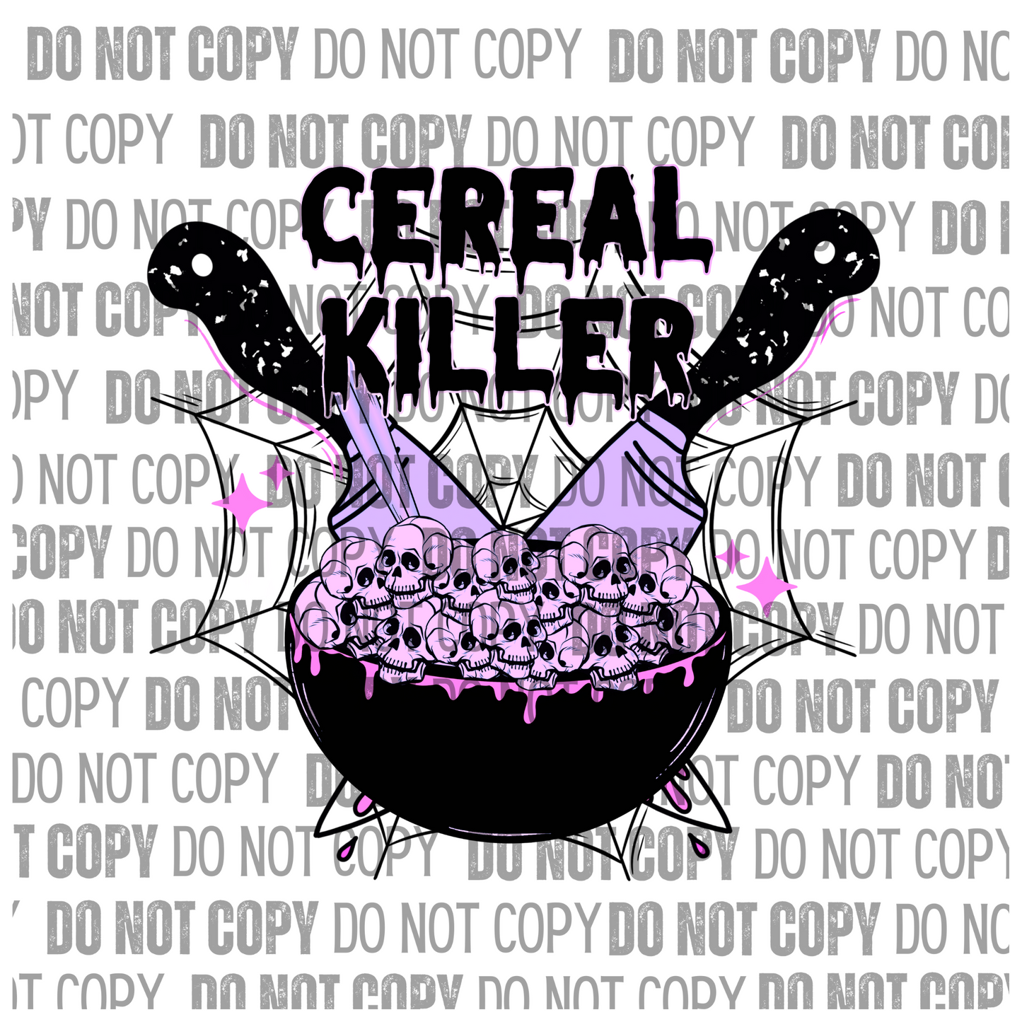 Cereal Killer Pink - Decal