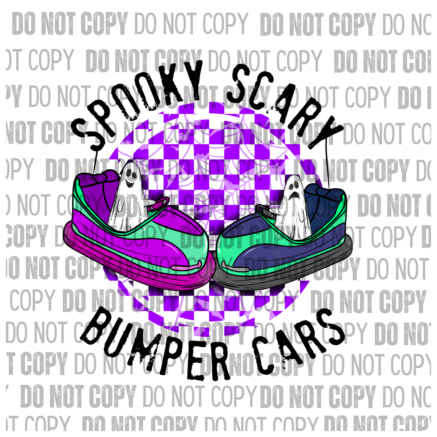 Spooky Scary Bumper Cars - Decal