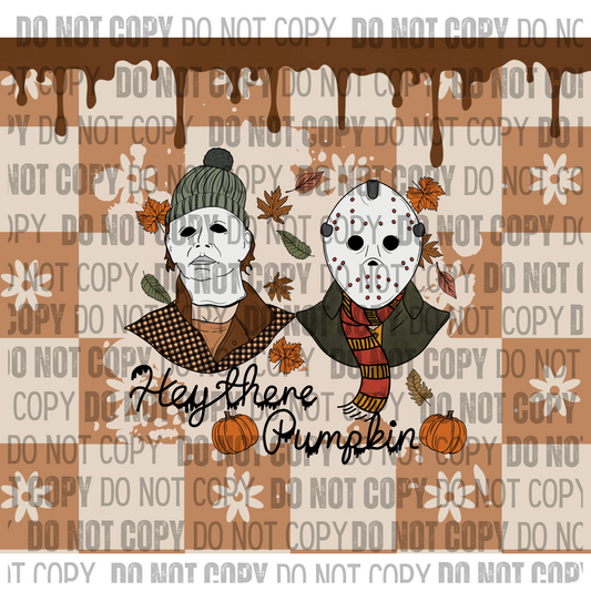 Hey There Pumpkin Color - Tumbler Wrap