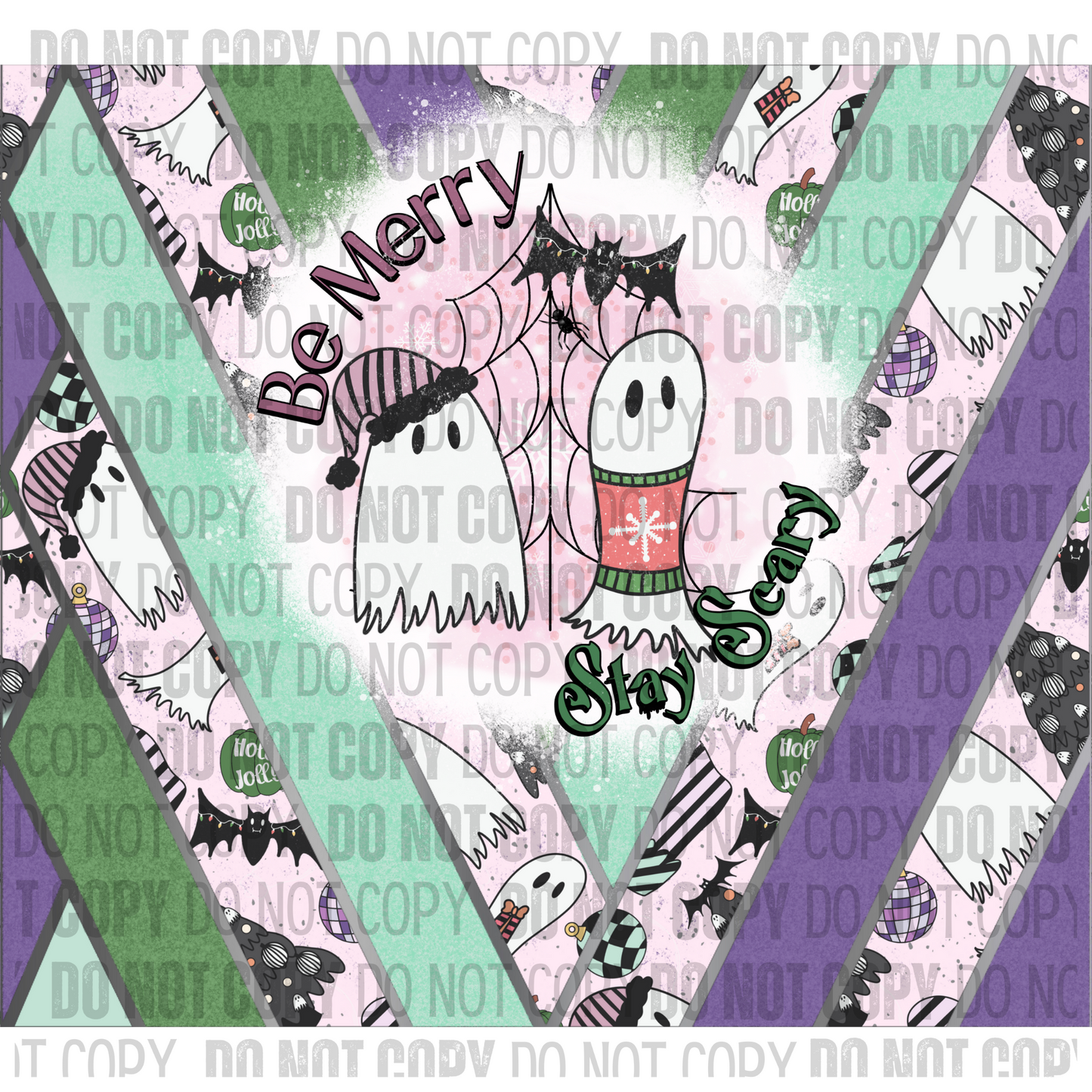 Be Merry Stay Scary - Tumbler Wrap