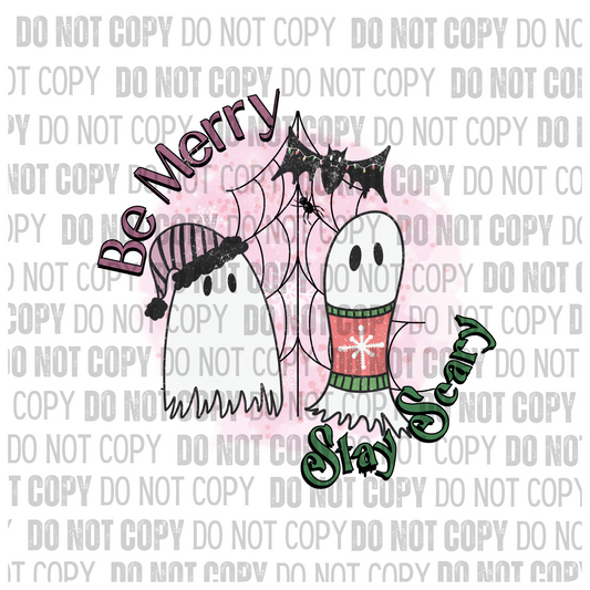 Be Merry Stay Scary- Decal
