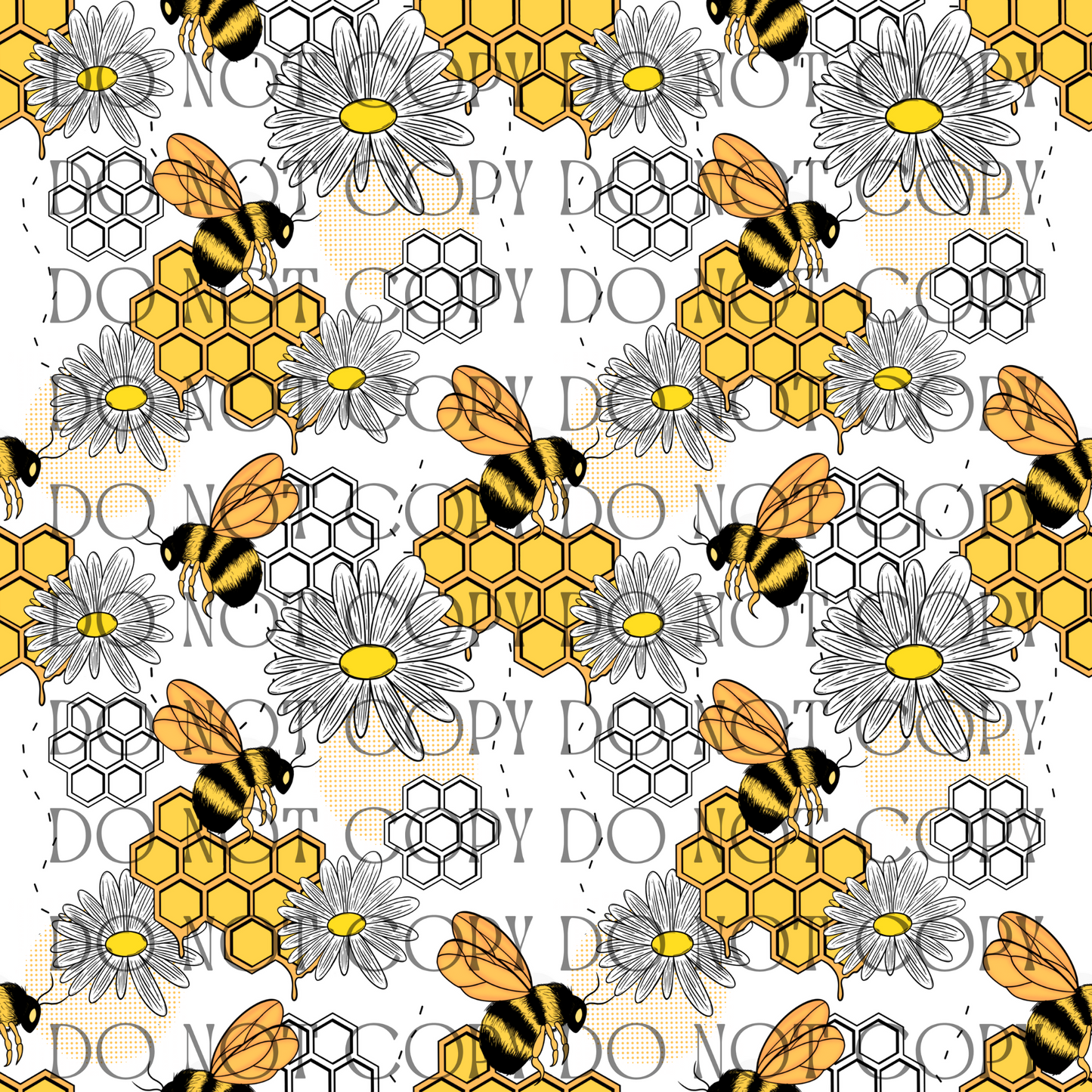 Busy Bees - Opaque Vinyl Sheet
