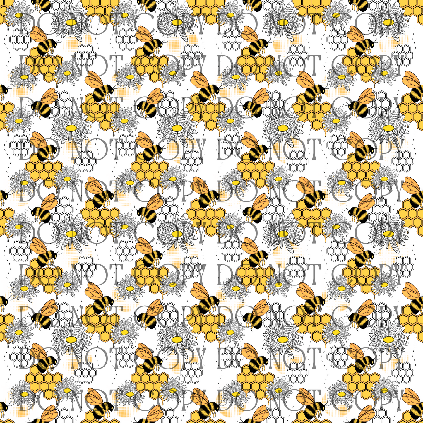 Busy Bees - Opaque Vinyl Sheet