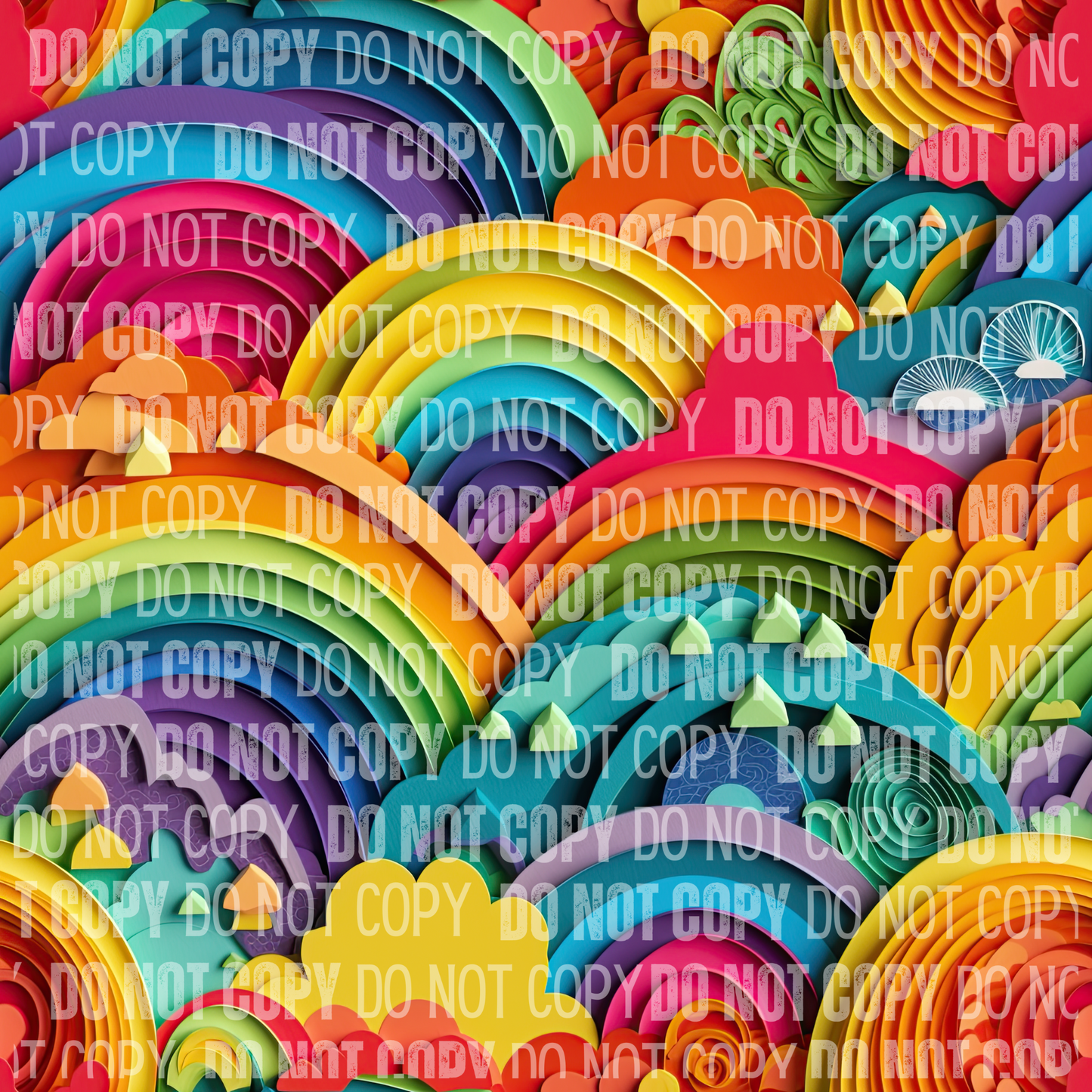 Rainbow 3D - Opaque Vinyl Sheet