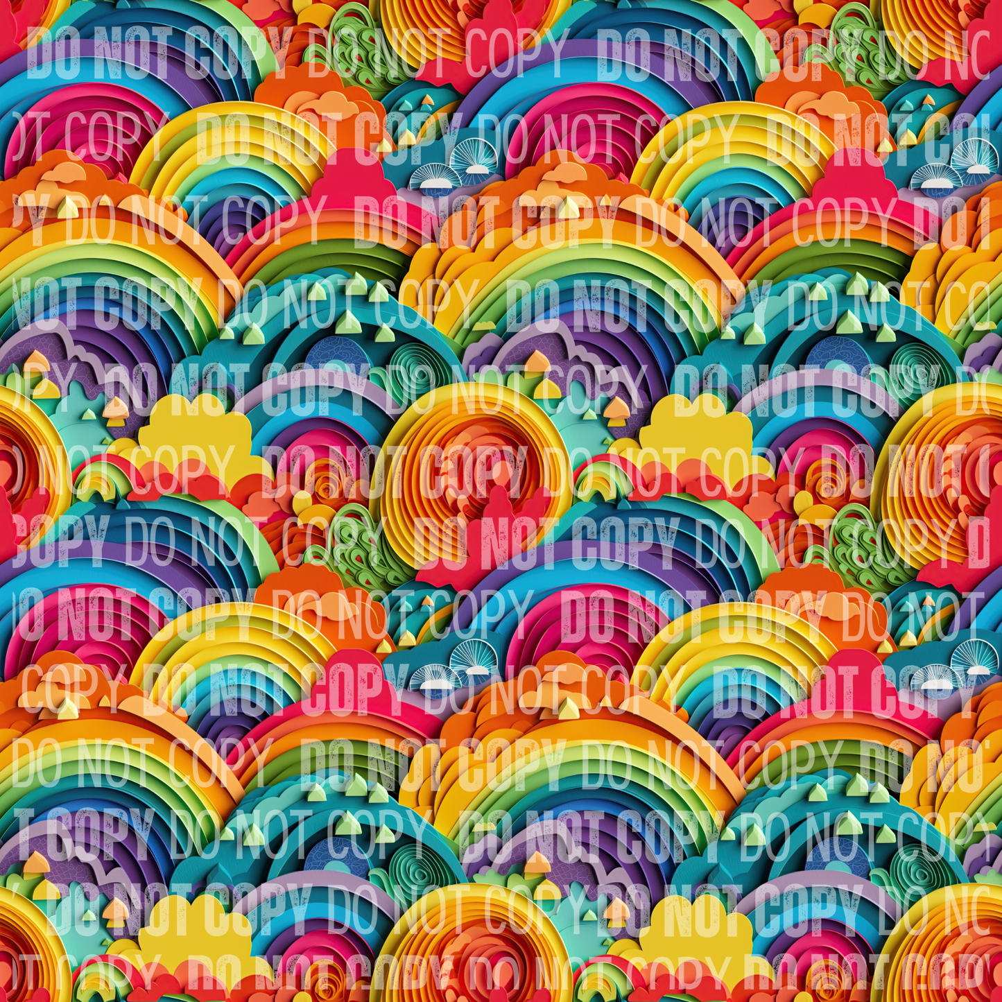 Rainbow 3D - Opaque Vinyl Sheet