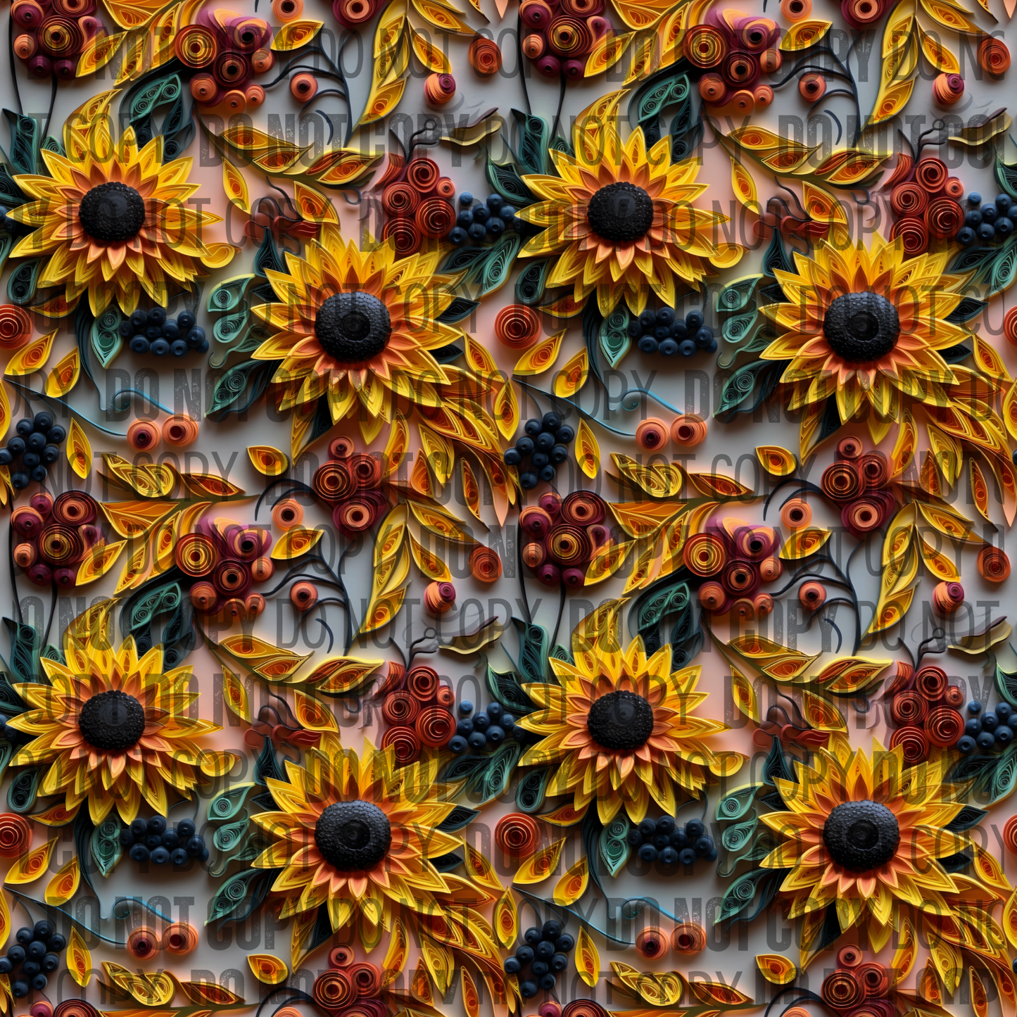 Sunflower 3D - Opaque Vinyl Sheet