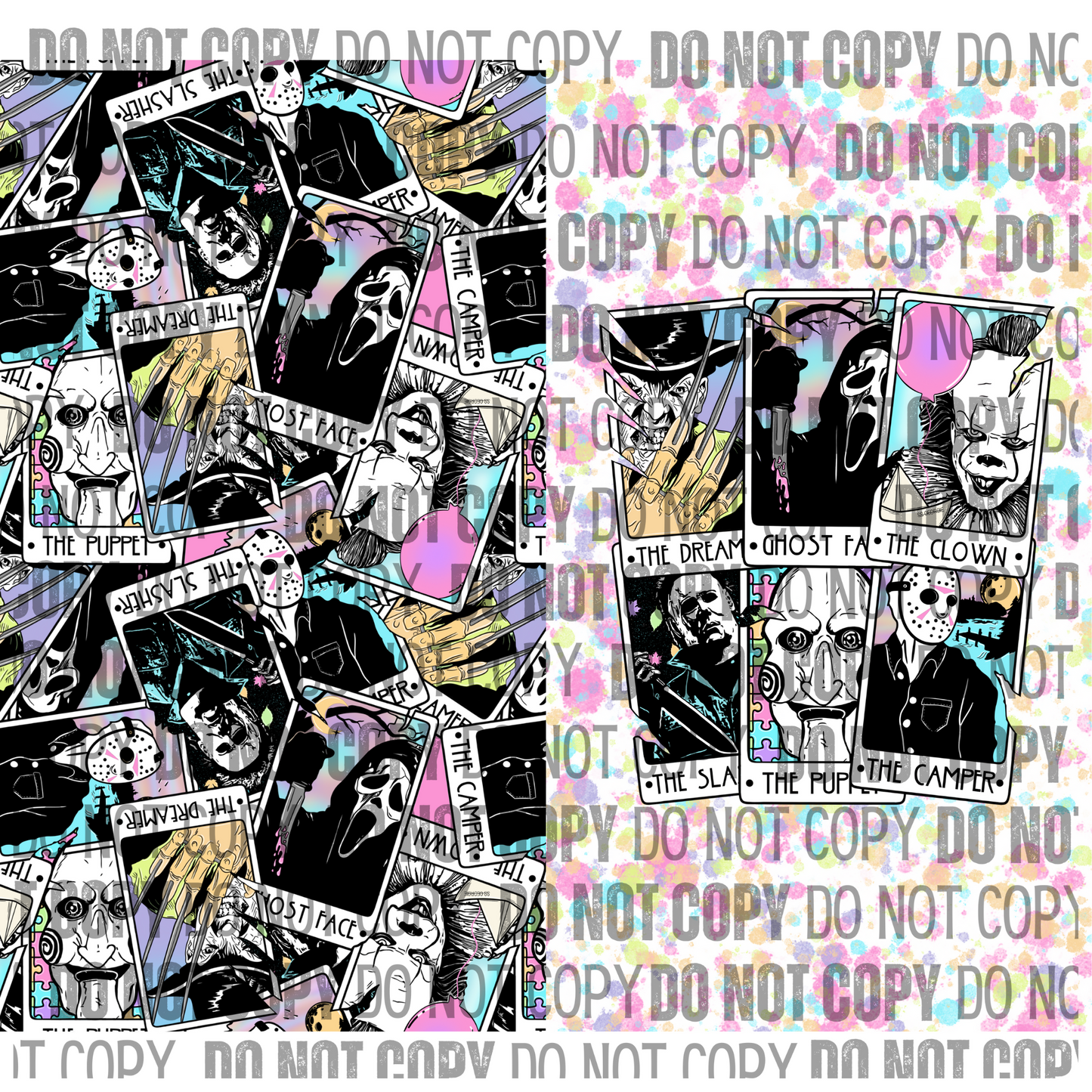 Pastel Horror Collage - Tumbler Wrap