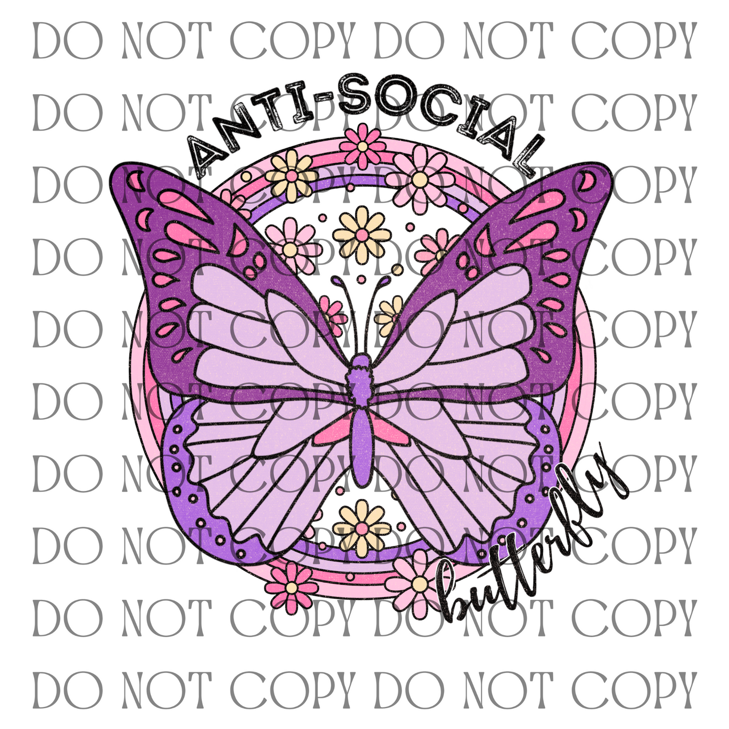 Antisocial Butterfly -Decal