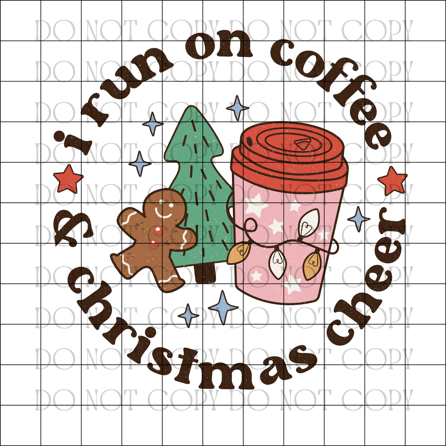 Coffee and Christmas Cheer - Decal