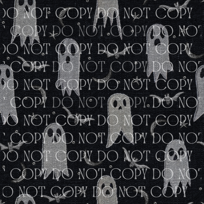 Ghosts & Bats Embroidery - Opaque Vinyl Sheet
