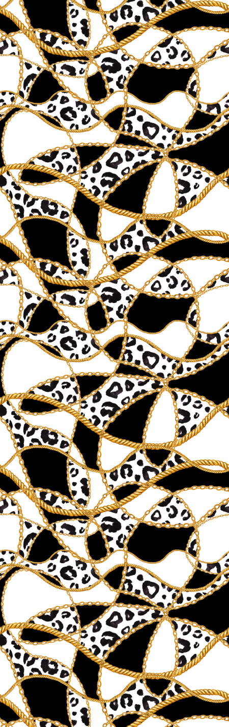 Gold Chain Leopard Abstract - Pen Wrap
