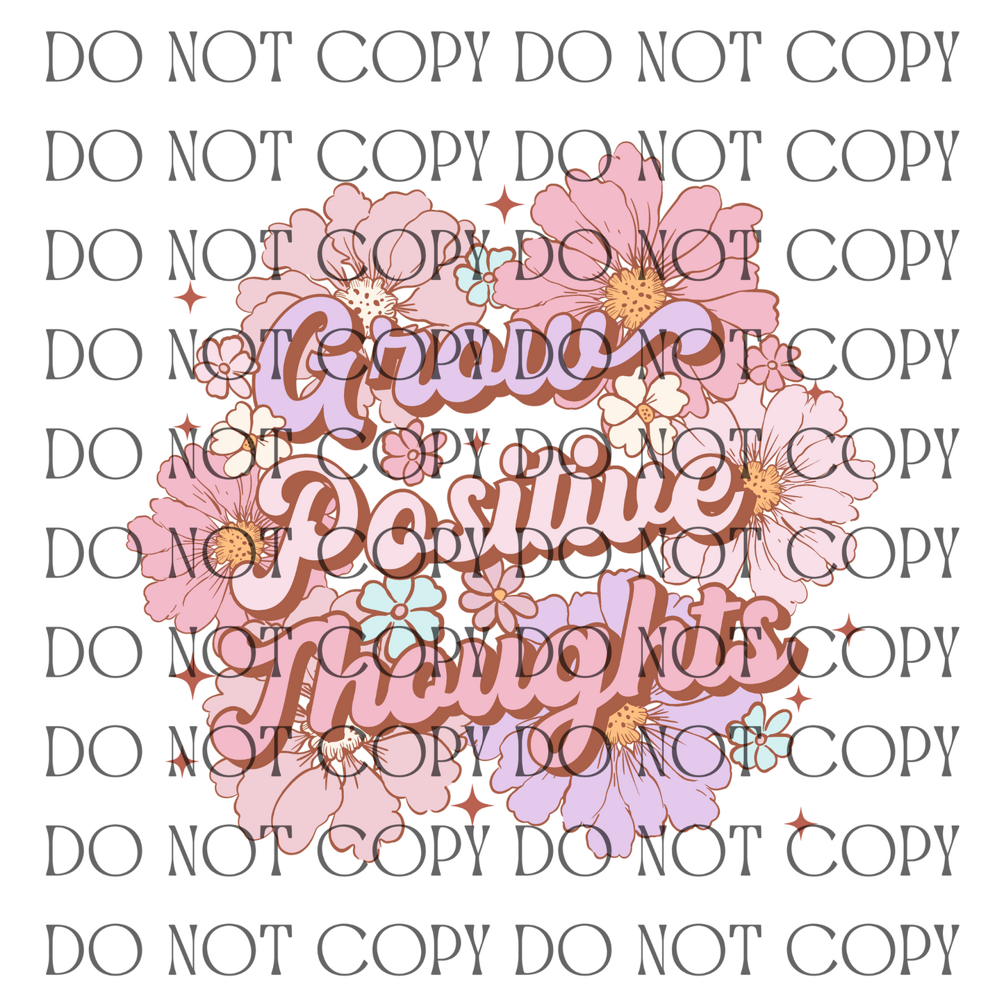 Grow Positive Thoughts - Decal