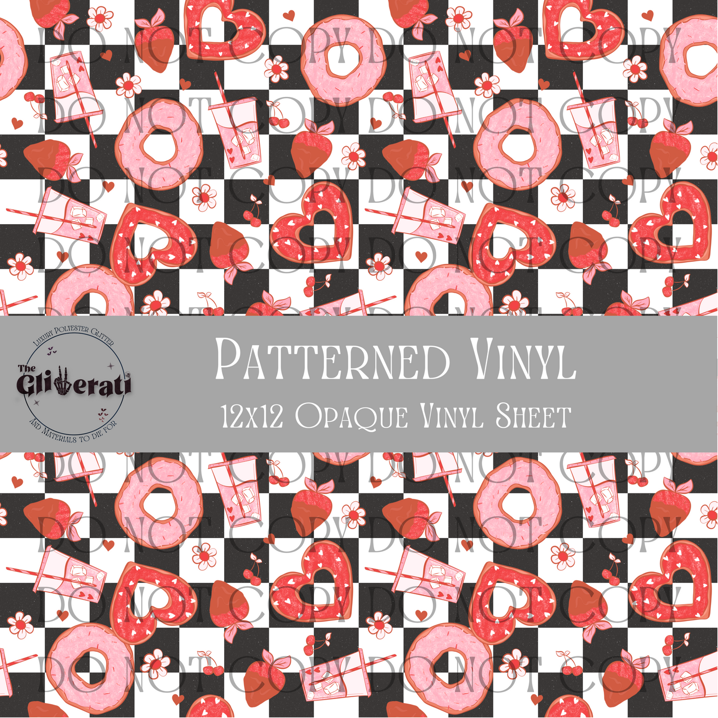 Checkerboard Love - Opaque Vinyl Sheet