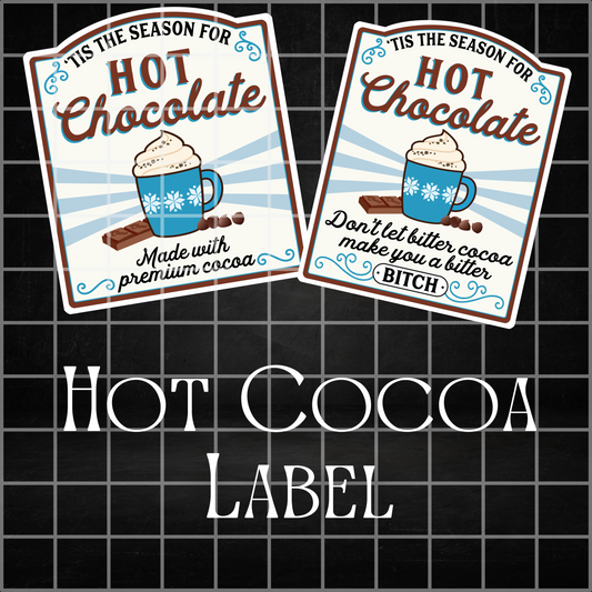 Hot Chocolate - White Vinyl Decal