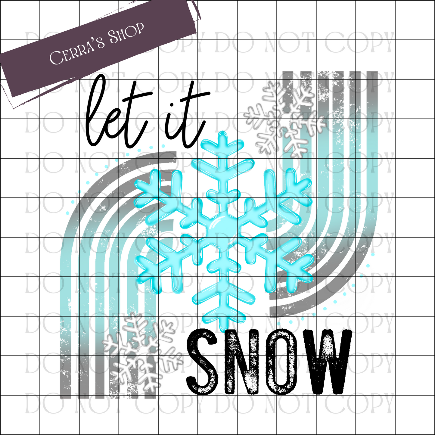 Let it Snow -Decal