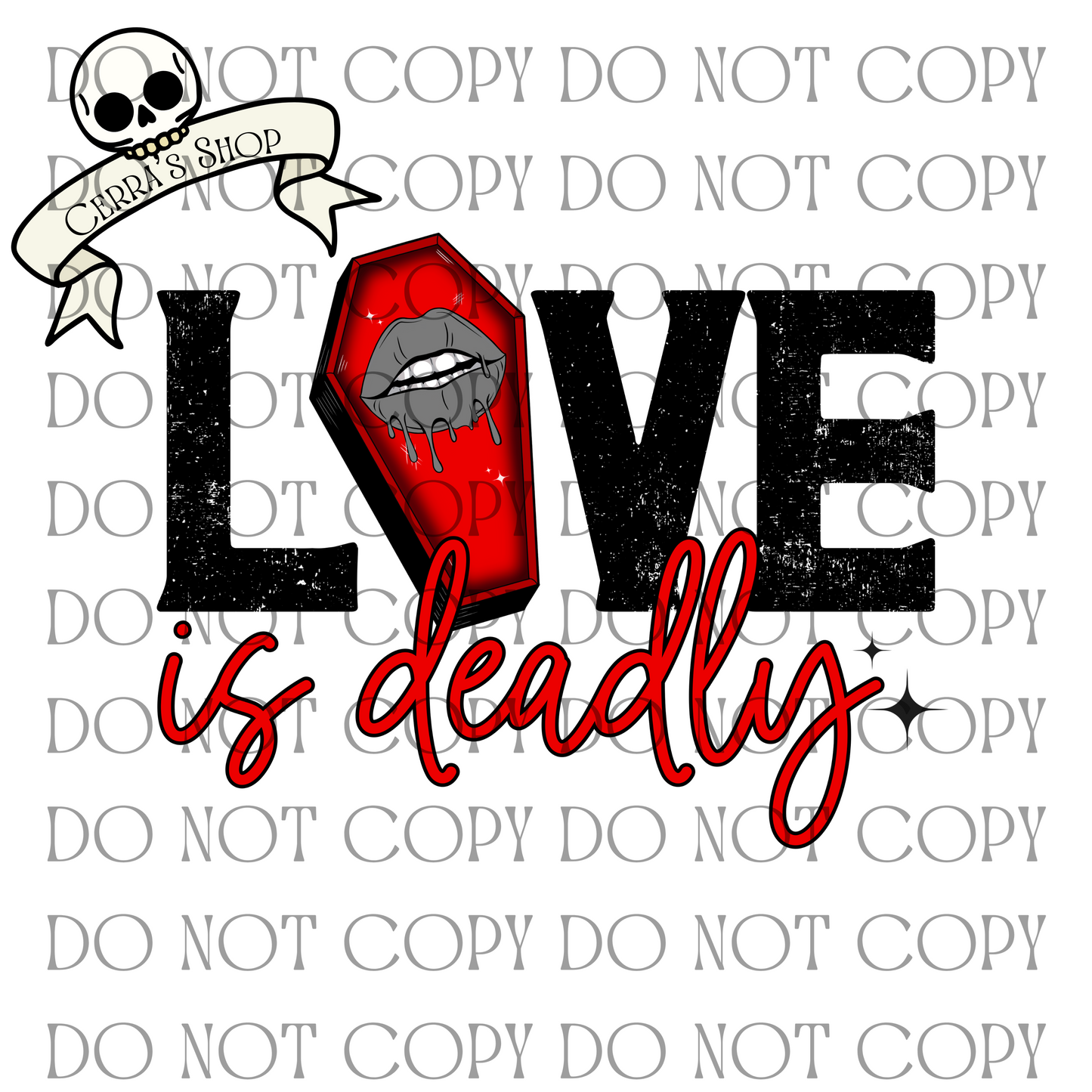 Love is Deadly - Decal