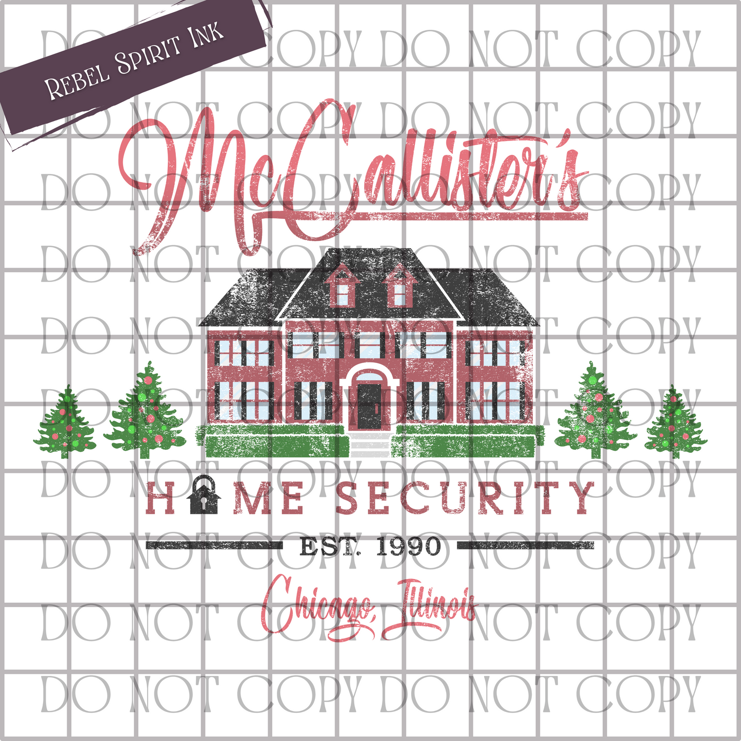 McCallisters Home Security Transparent Decal