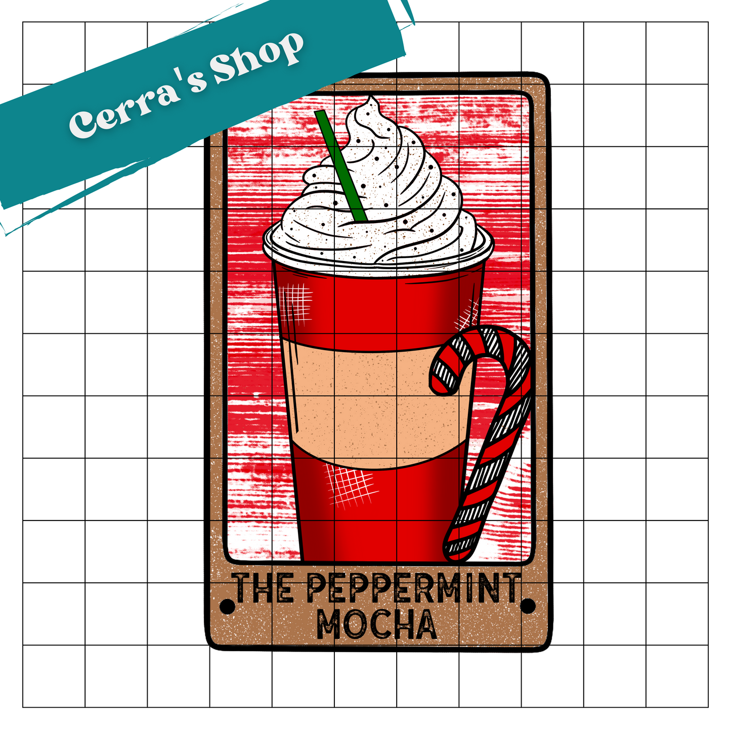 The Peppermint Mocha Decal