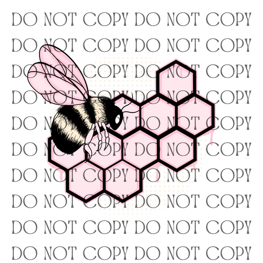 Pink Bee - Decal