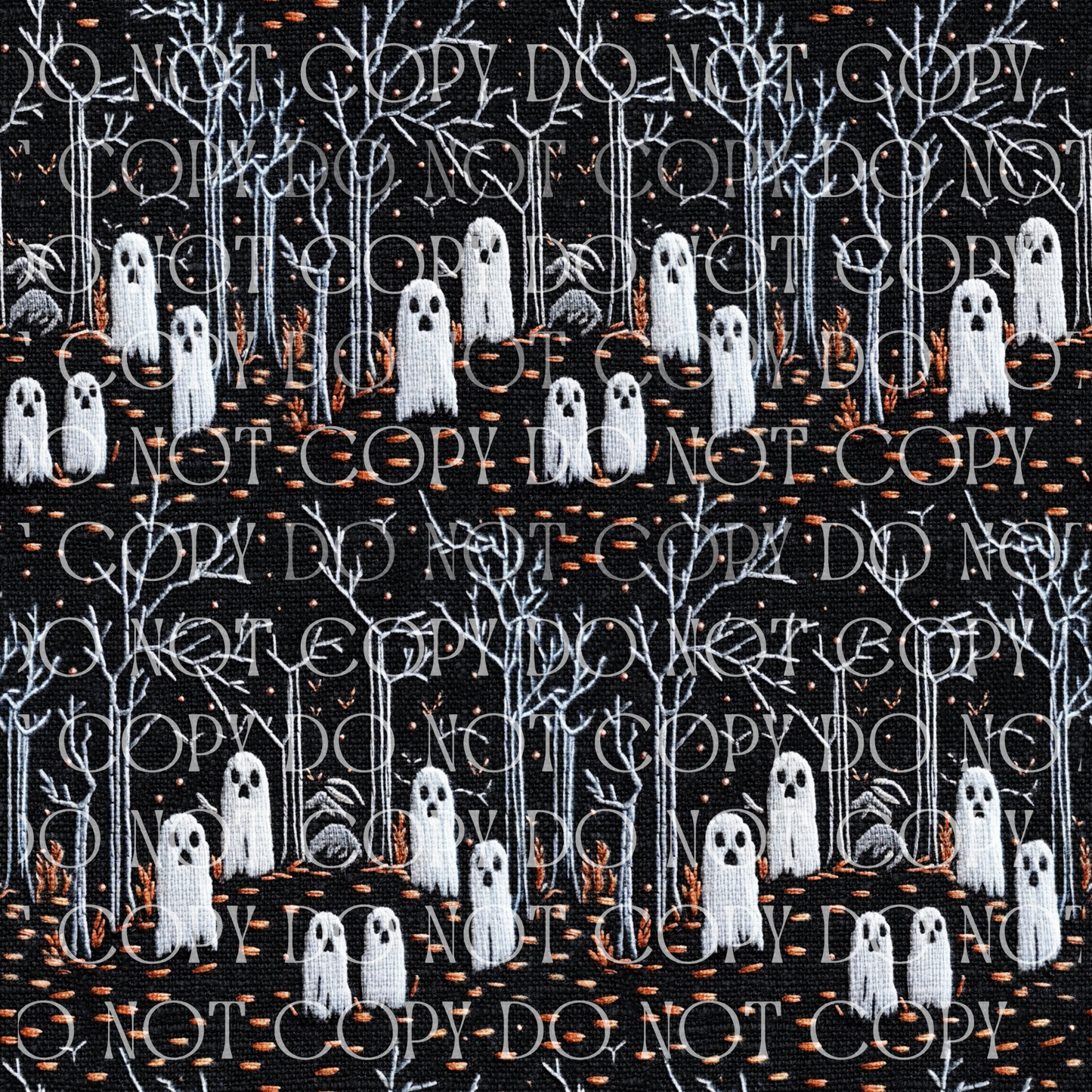 Spooky Hallow Embroidery - Opaque Vinyl Sheet