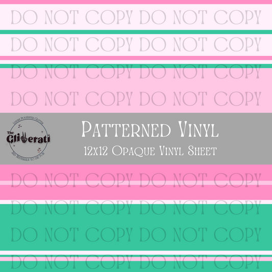 Spring Stripes - Opaque Vinyl Sheet