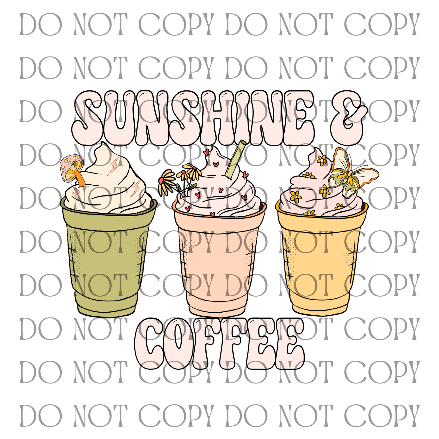 Sunshine & Coffee -Decal