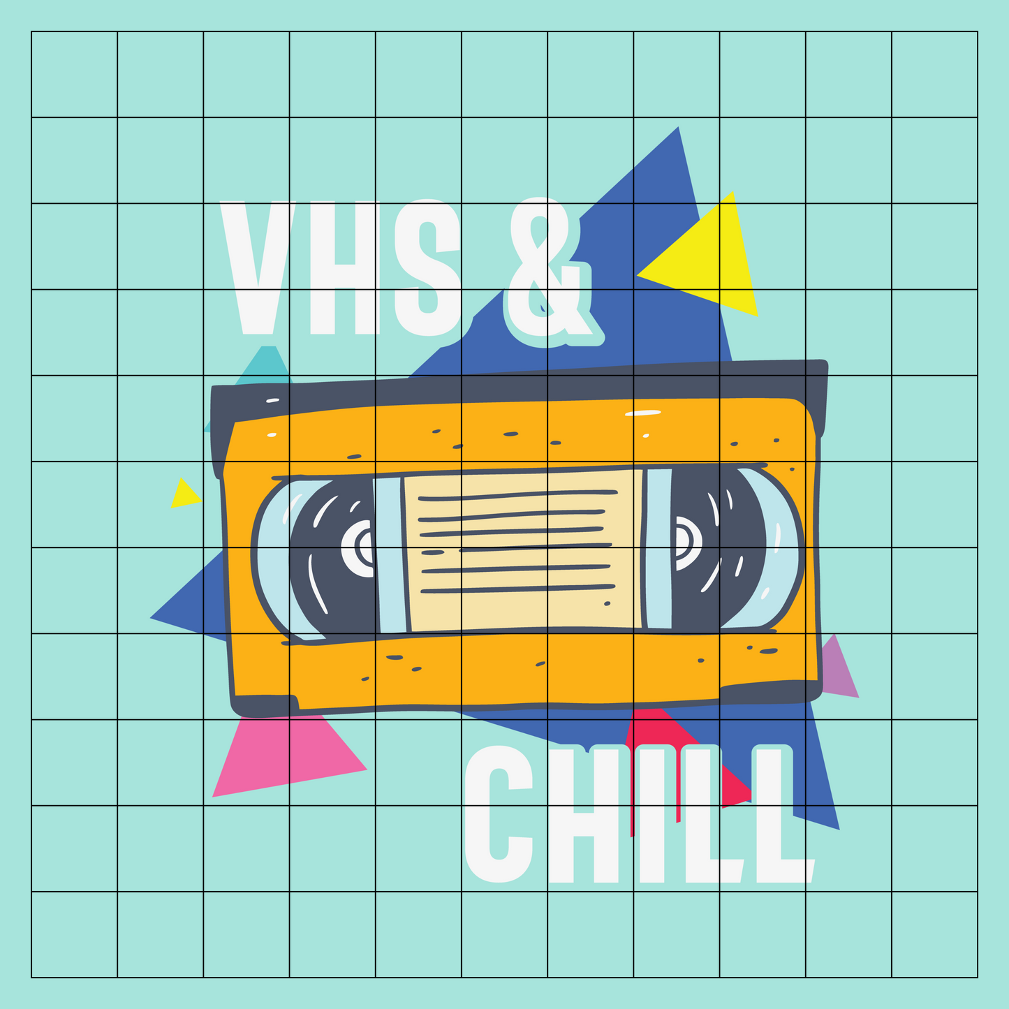 VHS and Chill Decal